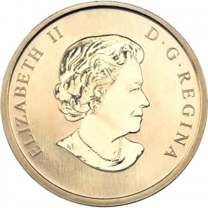 Аверс монеты Канада, 50 центов, 2010, Динозавры - Альбертозавр