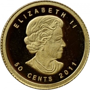 Аверс монеты Канада, 50 центов, 2011, Гуси