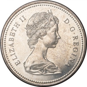 Аверс монеты Канада, 1 доллар, 1972