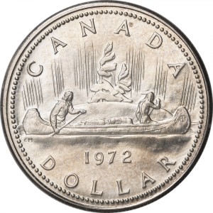 Реверс монеты Канада, 1 доллар, 1972