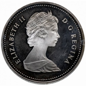 Аверс монеты Канада, 1 доллар, 1984, 150 лет городу Торонто