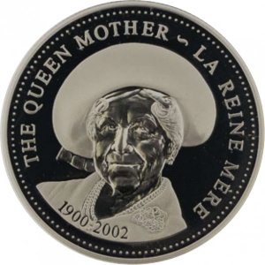 Реверс монеты Канада, 1 доллар, 2002, Королева Елизавета Королева-мать