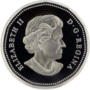 Аверс монеты Канада, 1 доллар, 2004, XXVIII летние Олимпийские Игры, Афины 2004