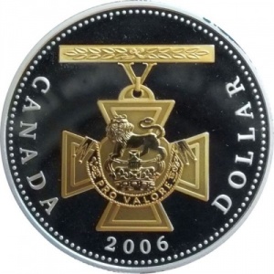 Реверс монеты Канада, 1 доллар, 2006, Крест Виктории