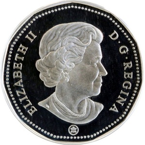 Аверс монеты Канада, 1 доллар, 2006, Снежинка