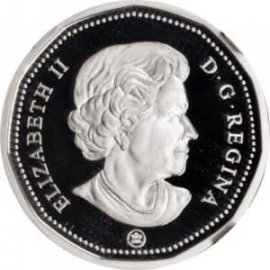 Аверс монеты Канада, 1 доллар, 2007-2008