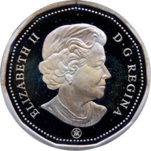 Аверс монеты Канада, 1 доллар, 2008, XXIX летние Олимпийские игры, Пекин 2008