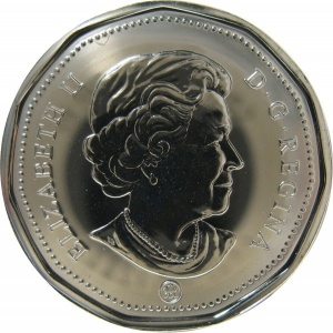 Аверс монеты Канада, 1 доллар, 2009, Майки канадских команд НХЛ - Оттава Сенаторз