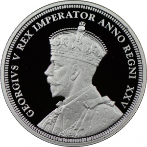 Аверс монеты Канада, 1 доллар, 2010, 75 лет первому канадскому серебряному доллару