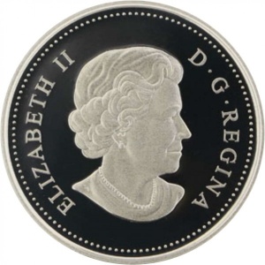 Аверс монеты Канада, 1 доллар, 2010, 100 лет Королевскому Военно-Морскому Флоту Канады