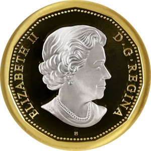 Аверс монеты Канада, 1 доллар, 2019, Большая монета - 1 Доллар