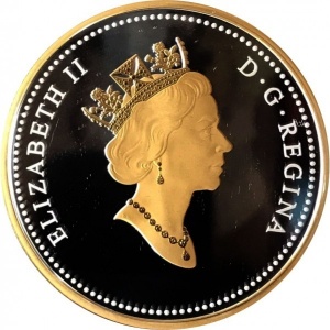 Аверс монеты Канада, 1 доллар, 2022, 35 лет долларовой монете "Луни"