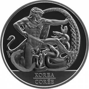 Реверс монеты Канада, 1 доллар, 2013, 60 лет Корейскому соглашению о перемирии