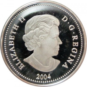 Аверс монеты Канада, 2 доллара, 2004, Полярный медведь