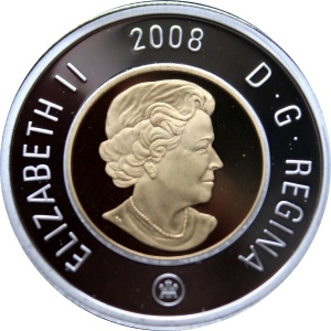 Аверс монеты Канада, 2 доллара, 2004-2011