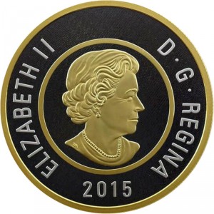 Аверс монеты Канада, 2 доллара, 2015, Большие монеты - Белый медведь