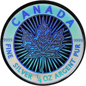 Реверс монеты Канада, 3 доллара, 2003, Кленовый лист /голограмма/