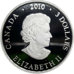 Аверс монеты Канада, 3 доллара, 2010, Возвращение "Tyee"