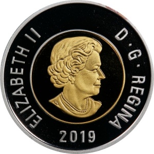 Аверс монеты Канада, 2 доллара, 2018-2020, 2 DOLLARS, Цветное покрытие
