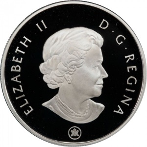 Аверс монеты Канада, 4 доллара, 2007, Динозавры - Паразауролофы