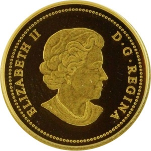 Аверс монеты Канада, 5 долларов, 2012, 60 лет правлению Королевы Елизаветы II
