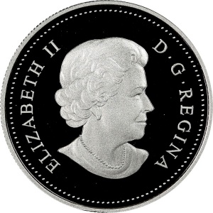 Аверс монеты Канада, 5 долларов, 2014, Элис Мунро