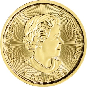 Аверс монеты Канада, 5 долларов, 2019-2020, Полярный медведь