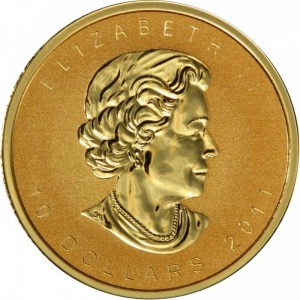 Аверс монеты Канада, 10 долларов, 2011, 100-летний юбилей - Королевский Канадский монетный двор
