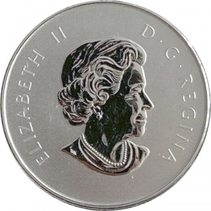 Аверс монеты Канада, 10 долларов, 2011, Кленовый лист