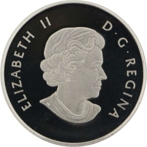 Аверс монеты Канада, 10 долларов, 2011, Зимняя сцена - Катание на коньках