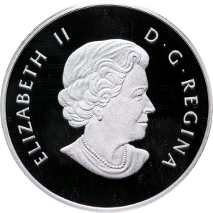 Аверс монеты Канада, 10 долларов, 2011, Деревянный бизон