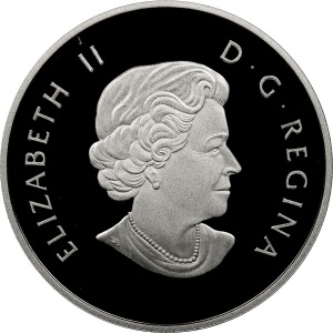 Аверс монеты Канада, 10 долларов, 2011, Сапсан