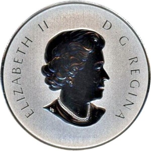 Аверс монеты Канада, 10 долларов, 2014, Кленовый лист