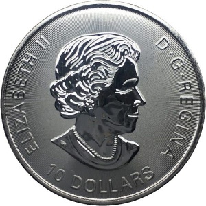 Аверс монеты Канада, 10 долларов, 2019, Канадская косатка