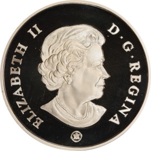 Аверс монеты Канада, 15 долларов, 2008, Королевская семья - Георг V