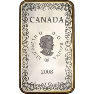 Аверс монеты Канада, 15 долларов, 2008, Игральные карты - Валет червей