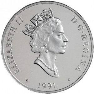 Аверс монеты Канада, 20 долларов, 1991, AEA Silver Dart