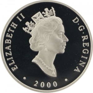 Аверс монеты Канада, 20 долларов, 2000, Транспорт - Паровая машина Генри Сета Тейлора