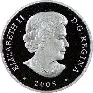 Аверс монеты Канада, 20 долларов, 2005, Парусники - Клиппер