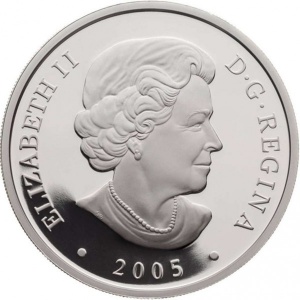 Аверс монеты Канада, 20 долларов, 2005, Алмаз Северо-западных территорий