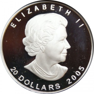 Аверс монеты Канада, 20 долларов, 2005, Маяк на островах Торонто