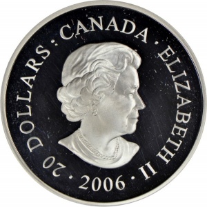 Аверс монеты Канада, 20 долларов, 2006, Национальные парки - Национальный парк Джаспер