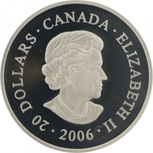 Аверс монеты Канада, 20 долларов, 2006, Си-Эн Тауэр