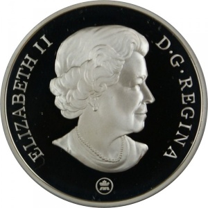 Аверс монеты Канада, 20 долларов, 2007, Рождественская поездка на санях