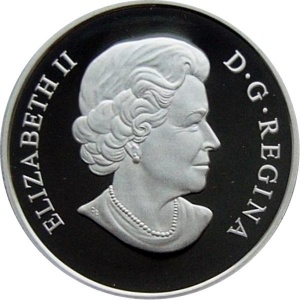 Аверс монеты Канада, 20 долларов, 2009, Поезда Канады