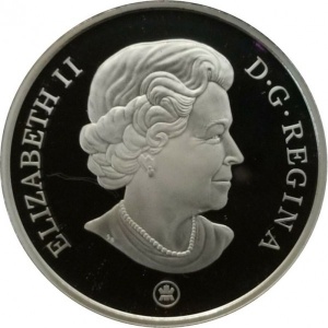 Аверс монеты Канада, 20 долларов, 2009, НХЛ - Монреаль Канадиенс