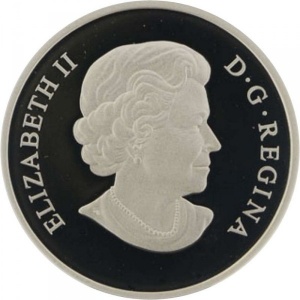 Аверс монеты Канада, 20 долларов, 2010, Великие канадские локомотивы - Локомотив Селкирк