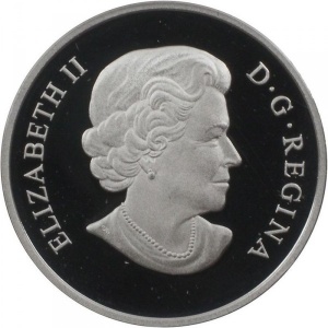 Аверс монеты Канада, 20 долларов, 2011, Королевская свадьба