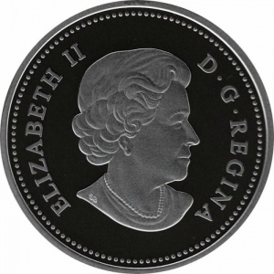 Аверс монеты Канада, 20 долларов, 2014, Белохвостый олень /вызов/