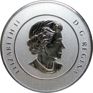 Аверс монеты Канада, 20 долларов, 2014, Рысь